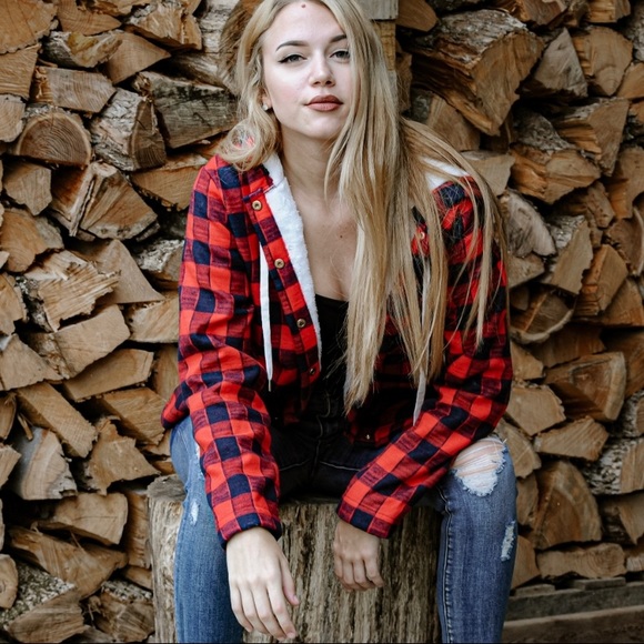 NWT Plaid jacket, fleece lined flannel Sz M, L available - Picture 5 of 5